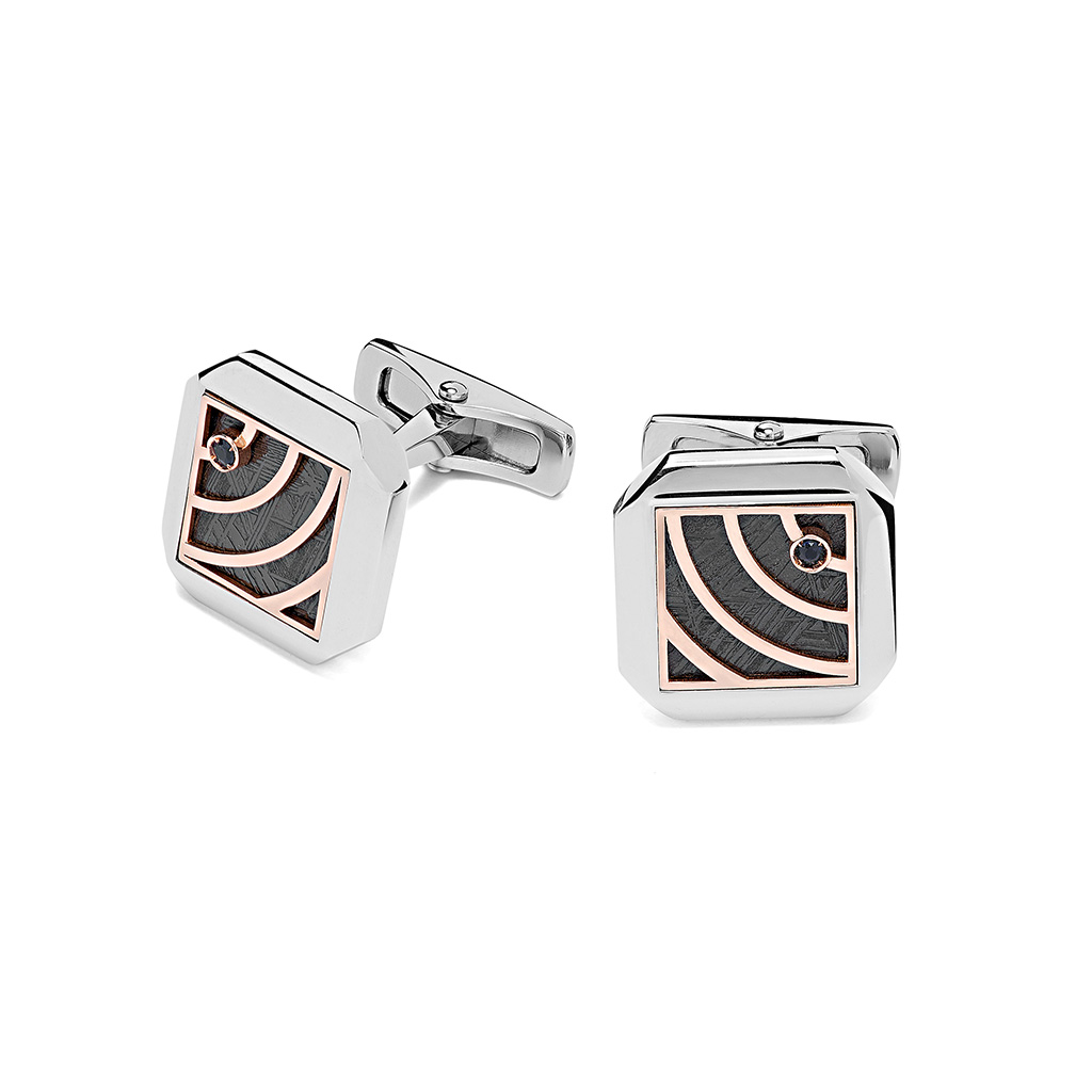 Cufflinks. white and rose gold luxury jewellery Baraka Safijen boutique